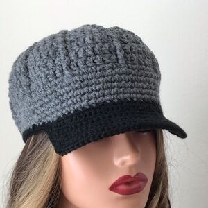 Chunky Crochet baseball cap , crochet baseball hat A99